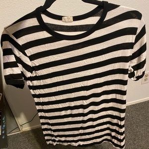 ✨black and white striped brandy tee 🦓